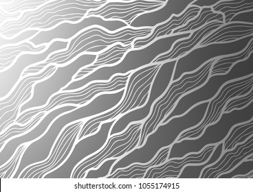 Light Silver, Gray vector natural elegant pattern. Colorful abstract illustration with lines in Asian style. The pattern can be used for coloring books and pages for kids.