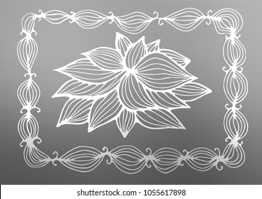 Light Silver, Gray vector natural elegant background. A vague abstract illustration with doodles in Indian style. The pattern can be used for wallpapers and coloring books.