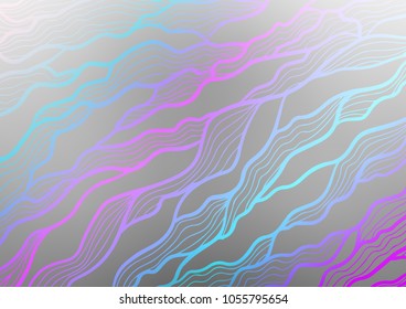 Light Silver, Gray vector natural elegant texture. Shining colored illustration with doodles in Zen tangle style. The pattern can be used for wallpapers and coloring books.