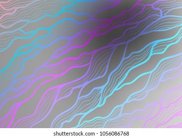 Light Silver, Gray vector natural abstract template. Ethnic elegant natural pattern with gradient. The elegant pattern can be used as a part of a brand book.