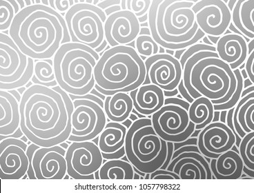Light Silver, Gray vector natural elegant background. Sketchy hand drawn doodles on blurred background. Brand-new design for your business.