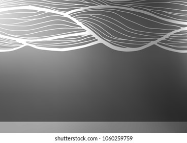 Light Silver, Gray vector natural elegant texture. Brand-new colored illustration in blurry style with doodles. Brand-new style for your business design.