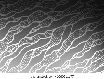 Light Silver, Gray vector natural elegant texture. Glitter abstract illustration with doodles and Zen tangles. The textured pattern can be used for website.