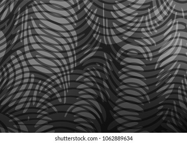 Light Silver, Gray vector natural abstract background. Creative illustration in blurred style with doodles and Zen tangles. Hand painted design for web, wrapping, wallpaper.