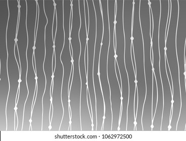 Light Silver, Gray vector natural abstract template. Doodles on blurred abstract background with gradient. The doodle design can be used for your web site.
