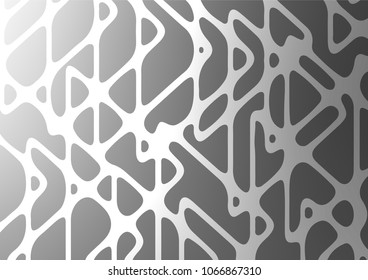 Light Silver, Gray vector natural abstract texture. A vague abstract illustration with doodles in Indian style. Hand painted design for web, leaflet, textile.