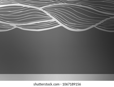 Light Silver, Gray vector natural elegant template. A completely new color illustration in doodle style. A new texture for your design.