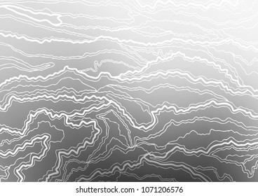 Light Silver, Gray vector natural abstract texture. Creative illustration in blurred style with doodles and Zen tangles. The doodle design can be used for your web site.