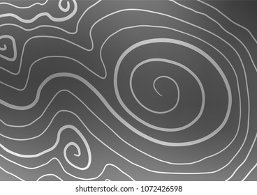 Light Silver, Gray vector natural abstract pattern. Geometric doodle illustration in Origami style with gradient. The completely new template can be used for your brand book.