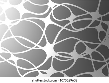 Light Silver, Gray vector natural abstract texture. Sketchy hand drawn doodles on blurred background. The pattern can be used for coloring books and pages for kids.