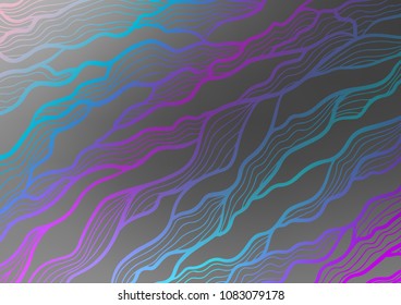 Light Silver, Gray vector natural abstract background. Shining colored illustration with doodles in Zen tangle style. A new texture for your design.