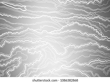 Light Silver, Gray vector natural abstract template. Doodles on blurred abstract background with gradient. The pattern can be used for coloring books and pages for kids.