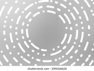 Light Silver, Gray vector natural elegant background. Decorative shining illustration with doodles on abstract template. The template can be used as a background for cell phones.
