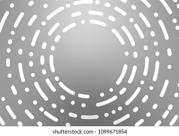 Light Silver, Gray vector natural elegant pattern. Decorative shining illustration with doodles on abstract template. The elegant pattern can be used as a part of a brand book.