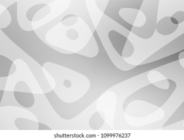 Light Silver, Gray vector natural elegant background. Sketchy hand drawn doodles on blurred background. Hand painted design for web, leaflet, textile.