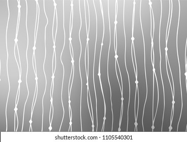 Light Silver, Gray vector natural abstract texture. Decorative shining illustration with doodles on abstract template. The pattern can be used for coloring books and pages for kids.