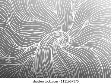 Light Silver, Gray vector natural abstract texture. Modern geometrical abstract illustration with doodles. Brand-new style for your business design.
