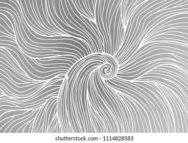 Light Silver, Gray vector natural elegant background. A vague abstract illustration with doodles in Indian style. A new texture for your design.