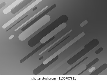 Light Silver, Gray vector natural elegant template. Blurred decorative design in Indian style with Zen tangles. The completely new template can be used for your brand book.
