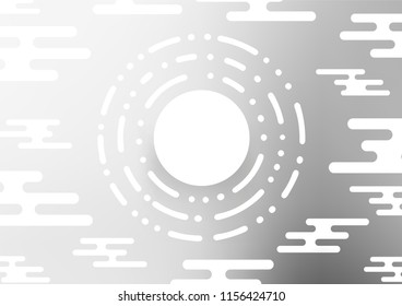 Light Silver, Gray vector natural abstract pattern. Geometric doodle illustration in Origami style with gradient. A new texture for your design.