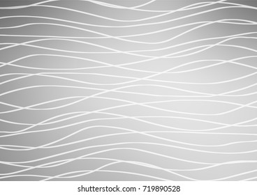 Light Silver, Gray vector natural elegant pattern. Blurred decorative design in Indian style with lines. The textured pattern can be used for website.