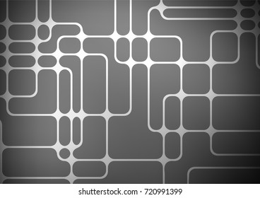 Light Silver, Gray vector natural abstract pattern. Blurred decorative design in Indian style with Zen tangles. The template can be used as a background for cell phones.