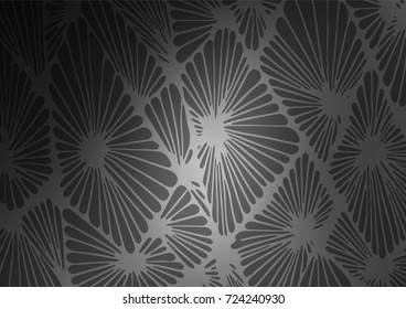 Light Silver, Gray vector natural abstract template. Doodles on blurred abstract background with gradient. The completely new template can be used for your brand book.