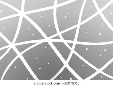 Light Silver, Gray vector natural abstract background. Geometric doodle illustration in Origami style with gradient. A completely new template for your business design.