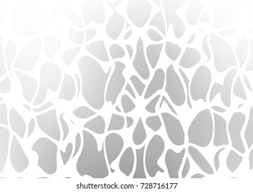 Light Silver, Gray vector natural abstract pattern. A completely new color illustration in doodle style. The pattern can be used for coloring books and pages for kids.