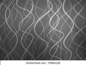 Light Silver, Gray vector natural abstract template. Doodles on blurred abstract background with gradient. A completely new design for your business.