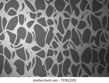 Light Silver, Gray vector natural abstract texture. Brand-new colored illustration in blurry style with doodles. A completely new design for your business.