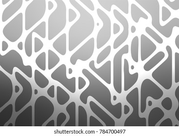 Light Silver, Gray vector natural elegant background. A completely new color illustration in doodle style. A new texture for your design.