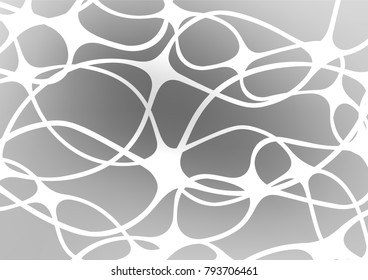 Light Silver, Gray vector natural abstract background. Doodles on blurred abstract background with gradient. The completely new template can be used for your brand book.