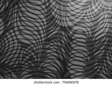 Light Silver, Gray vector natural elegant background. A vague abstract illustration with doodles in Indian style. The elegant pattern can be used as a part of a brand book.