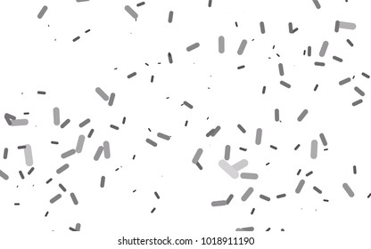 Light Silver, Gray vector pattern with rounded lines. Modern geometrical abstract illustration with staves. Smart design for your business advert.