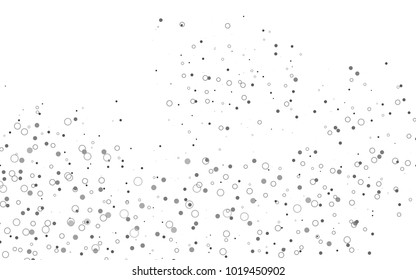 Light Silver, Gray vector  pattern with spheres. Abstract illustration with colored bubbles in nature style. Beautiful design for your business natural advert.