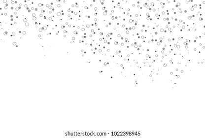 Light Silver, Gray vector  pattern with spheres. Modern abstract illustration with colorful water drops. Beautiful design for your business natural advert.
