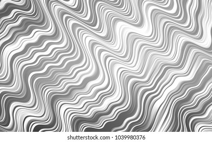 Light Silver, Gray vector pattern with lava shapes. A vague circumflex abstract illustration with gradient. Marble style for your business design.