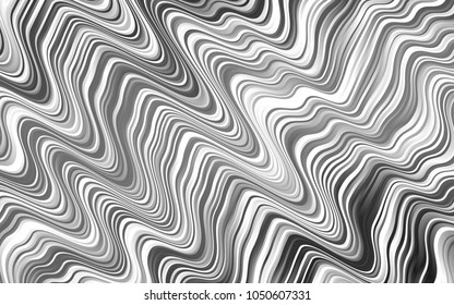 Light Silver, Gray vector pattern with curved circles. An elegant bright illustration with gradient. The best blurred design for your business.