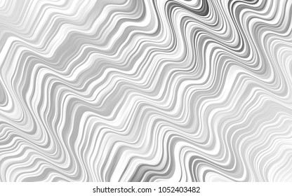 Light Silver, Gray vector pattern with lines, ovals. Shining illustration, which consist of blurred lines, circles. A new texture for your  ad, booklets, leaflets.