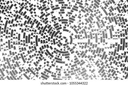 Light Silver, Gray vector pattern with lava shapes. Blurred geometric sample with gradient bubbles.  Marble style for your business design.