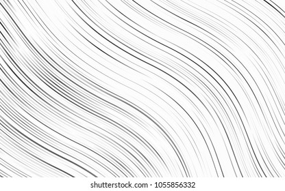 Light Silver, Gray vector pattern with bent lines. A sample with blurred bubble shapes. A completely new template for your business design.
