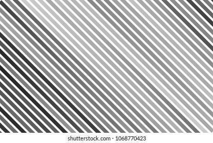 Light Silver, Gray vector pattern with narrow lines. Blurred decorative design in simple style with lines. The template can be used as a background.