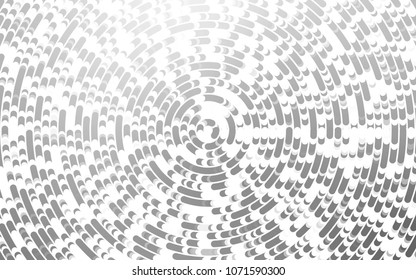 Light Silver, Gray vector pattern with curved circles. Shining crooked illustration in marble style. The template for cell phone backgrounds.