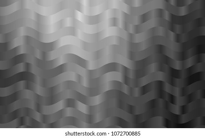 Light Silver, Gray vector pattern with bent ribbons. Colorful abstract illustration with gradient lines. A completely new template for your business design.
