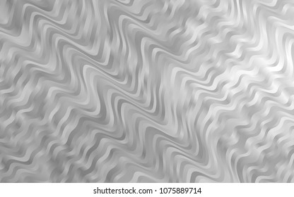 Light Silver, Gray vector pattern with lava shapes. Glitter abstract illustration with wry lines. A completely new marble design for your business.