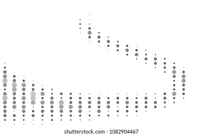 Light Silver, Gray vector  pattern with spheres. Glitter abstract illustration with blurred drops of rain. The pattern can be used for beautiful websites.