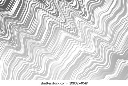 Light Silver, Gray vector pattern with lava shapes. Geometric illustration in marble style with gradient.  Marble style for your business design.