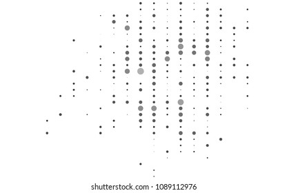 Light Silver, Gray vector  pattern with spheres. Beautiful colored illustration with blurred circles in nature style. Beautiful design for your business natural advert.
