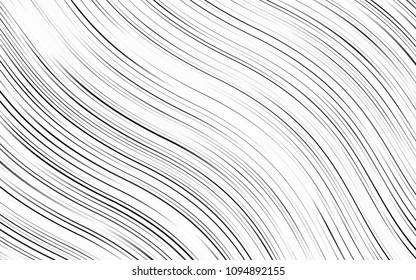 Light Silver, Gray vector pattern with bent lines. An elegant bright illustration with gradient. Brand-new design for your ads, poster, banner.